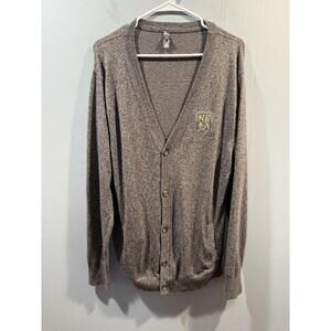 Mens District Made Sweater Neta Embroidered Size XL Gray